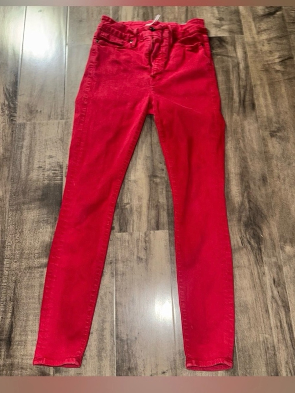 Good American GOOD WAIST Red Skinny Jeans Sz 4/27 Y2K Made in USA